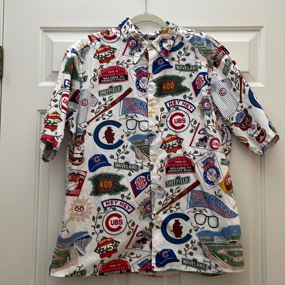 Chicago Cubs Reyn Spooner Hawaiian Shirt Size L Large Vintage Baseball MLB